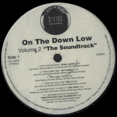 V.A. - On The Down Low Volume 2 "The Soundtrack"