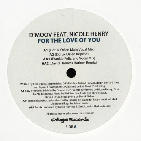 D’Moov - For The Love Of You