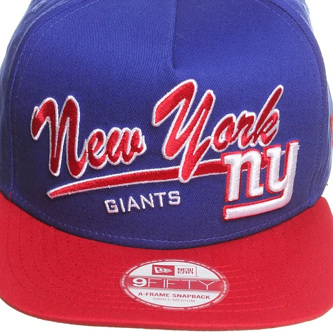 New Era - New York Giants Script Logo Snapback Cap