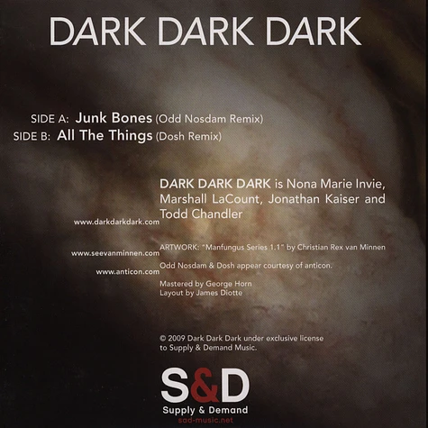Dark Dark Dark - Remix 7-inch