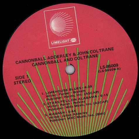 Cannonball Adderley & John Coltrane - Cannonball & Coltrane