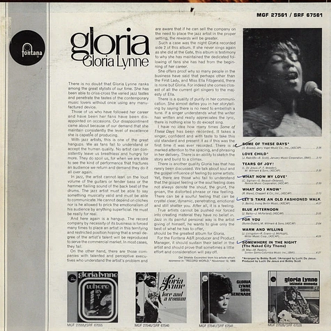 Gloria Lynne - Gloria