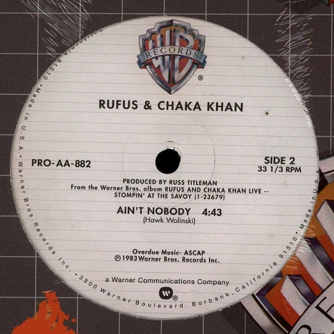 George Benson / Rufus & Chaka Khan - Give me the night / Ain't nobody
