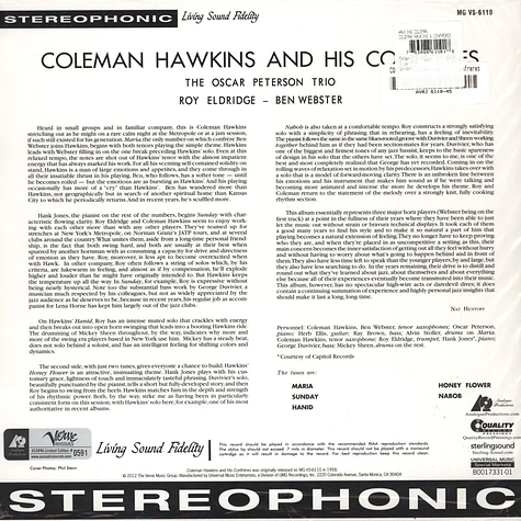 Coleman Hawkins - Coleman Hawkins & Confreres