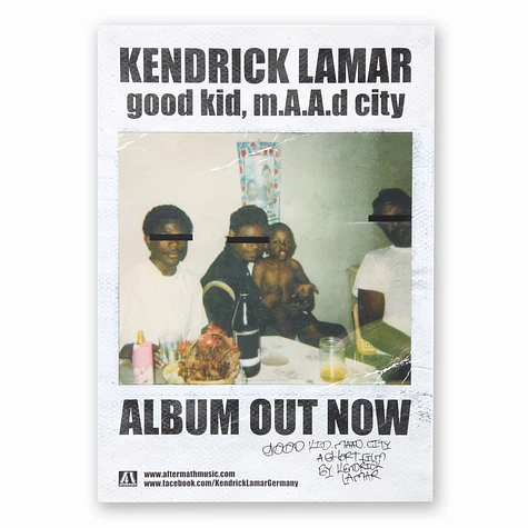 Kendrick Lamar - Good Kid: M.a.a.d City Poster