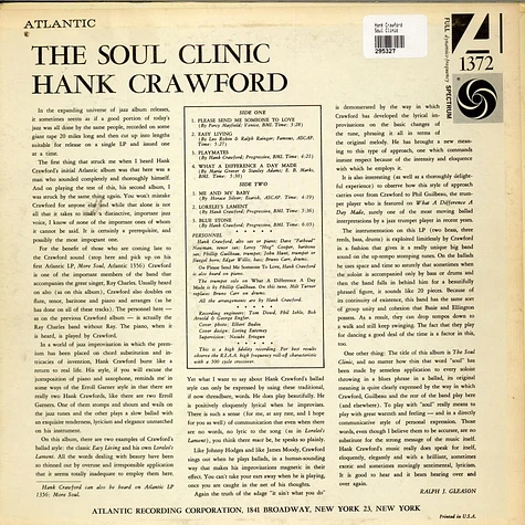 Hank Crawford - The Soul Clinic