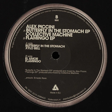 Alex Piccini / Collective Machine - Butterfly In The Stomach EP / Flamingo EP