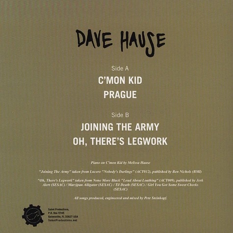 Dave Hause - C'Mon Kid