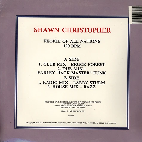 Shawn Christopher - People Of All Nations