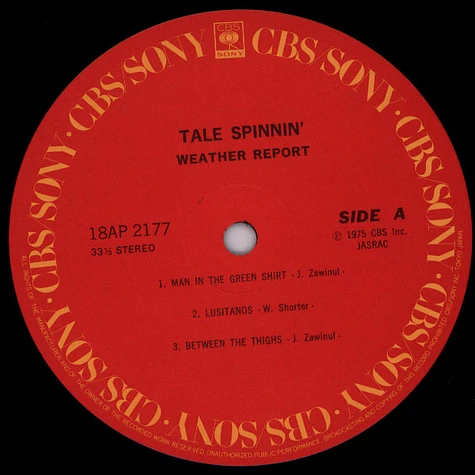 Weather Report - Tale Spinnin'