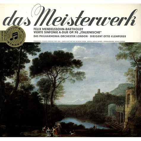 Mendelssohn-Bartholdy / Klemperer - Sinfonie Nr.4 op.90 "Italienische"