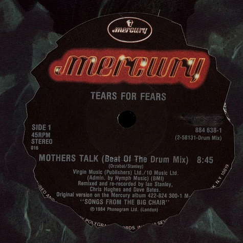 Tears For Fears - Mothers Talk (Beat Of The Drum Mix)