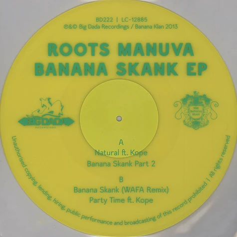Roots Manuva - Banana Skank EP