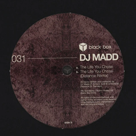 DJ Madd - The Life You Chose Distance Remix