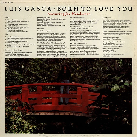 Luis Gasca Featuring Joe Henderson - Born To Love You