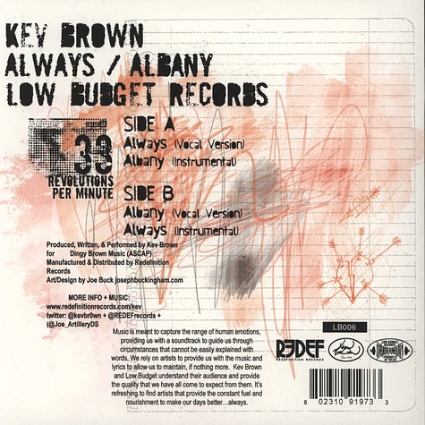 Kev Brown - Always / Albany