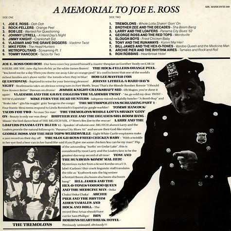 V.A. - The Big Itch Volume Two: Memorial Album For Joe E. Ross