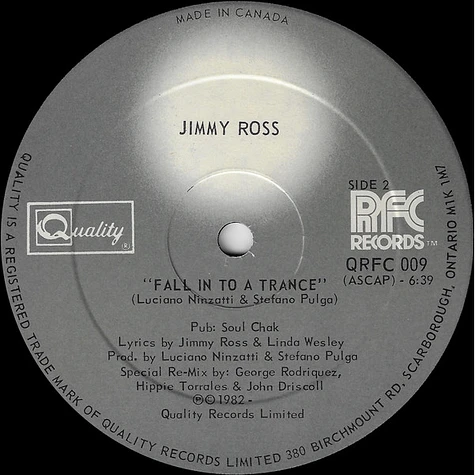 Jimmy Ross - Fall In To A Trance