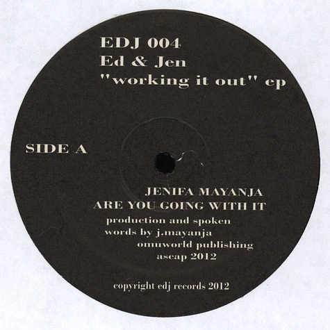 Ed & Jen - Working It Out EP