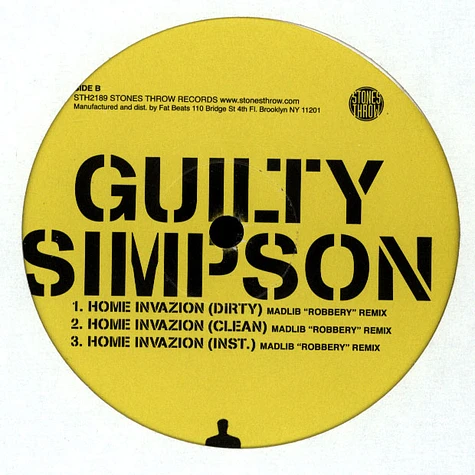 Guilty Simpson - Ode To The Ghetto