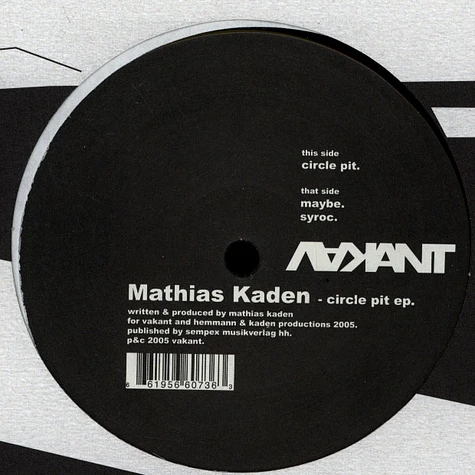Mathias Kaden - Circle Pit EP