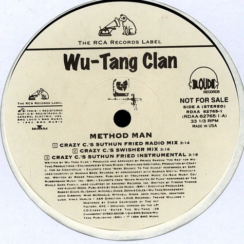 Wu-Tang Clan - Method Man (Crazy C Remixes)