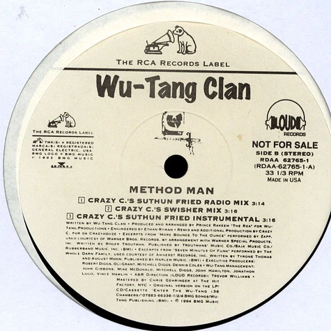 Wu-Tang Clan - Method Man (Crazy C Remixes)
