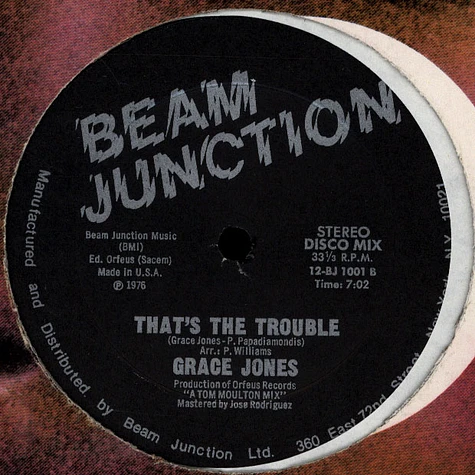 Grace Jones - Sorry / That's The Trouble