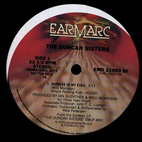 Duncan Sisters - Sadness In My Eyes