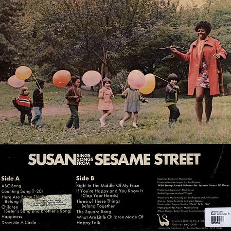 Susan Robinson With The Children's Chorus - Susan Sings Songs From Sesame Street