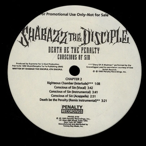 Shabazz The Disciple - Death Be The Penalty