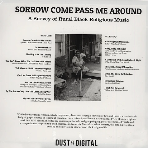 V.A. - Sorrow Come Pass Me Around: A Survey of Rural Religious Black Music