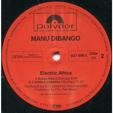 Manu Dibango - Electric Africa