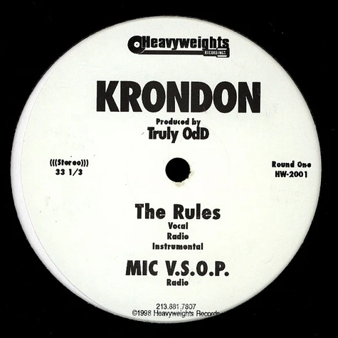 Krondon - The Rules