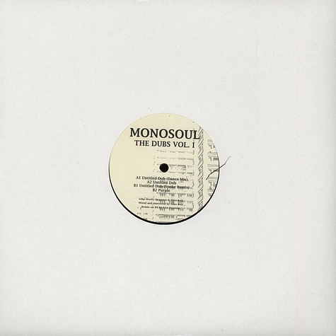 Monosoul - The Dubs Volume I