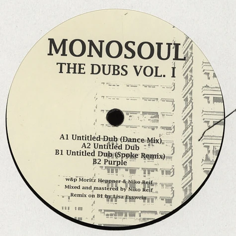 Monosoul - The Dubs Volume I