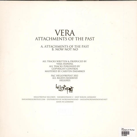 Vera Heindel - Attachments Of The Past