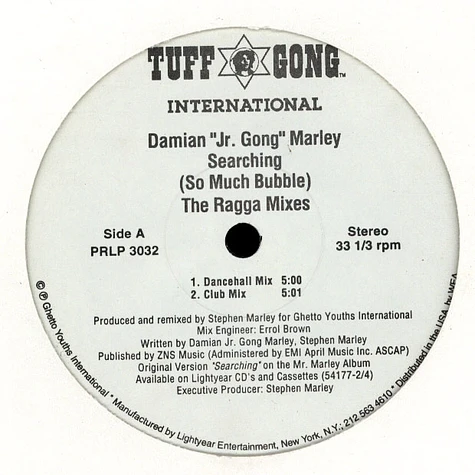 Damian Marley - Searching (So Much Bubble) The Ragga Mixes