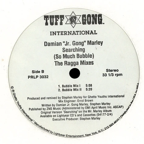 Damian Marley - Searching (So Much Bubble) The Ragga Mixes