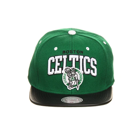 Mitchell & Ness - Boston Celtics NBA Leather Team Arch Snapback Cap