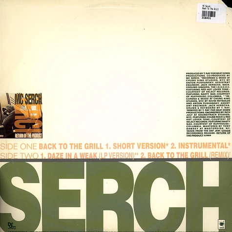 MC Serch - Back To The Grill