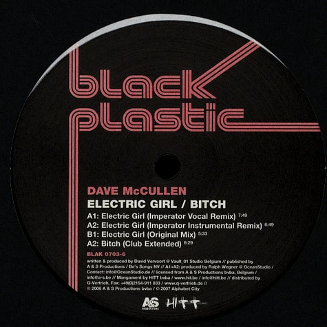 Dave McCullen - Electric Girl / Bitch