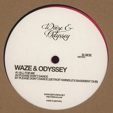 Waze & Oddysey - Please Don't Dance EP