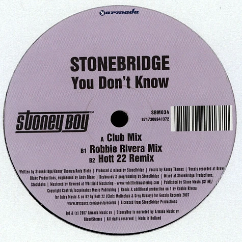 StoneBridge - You Don't Know