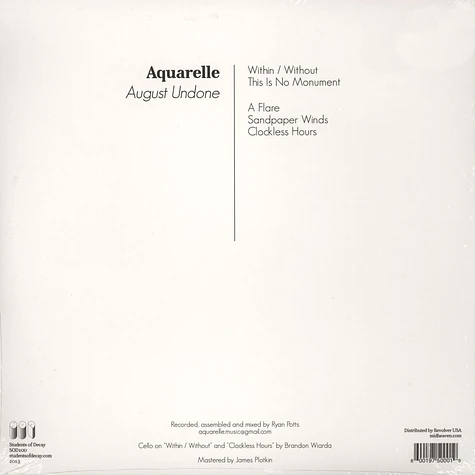 Aquarelle - August Undone