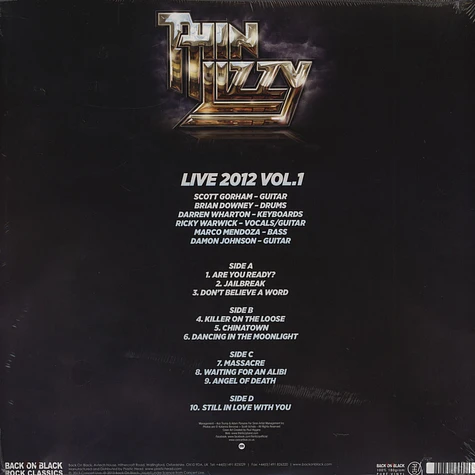 Thin Lizzy - Live 2012 Volume 1