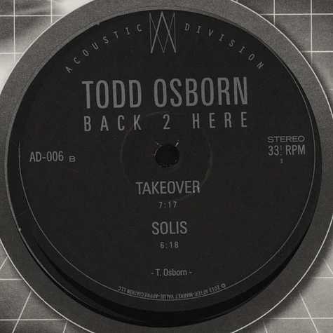 Todd Osborn - Back 2 Here