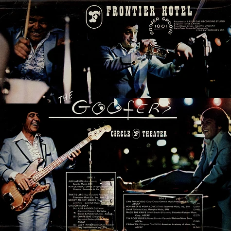 The Goofers - Appearing At The Frontier Hotel Circle "F" Theatre