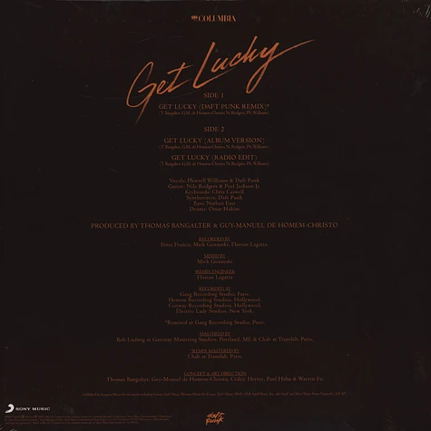 Daft Punk - Get Lucky feat. Pharrell Williams & Nile Rogers