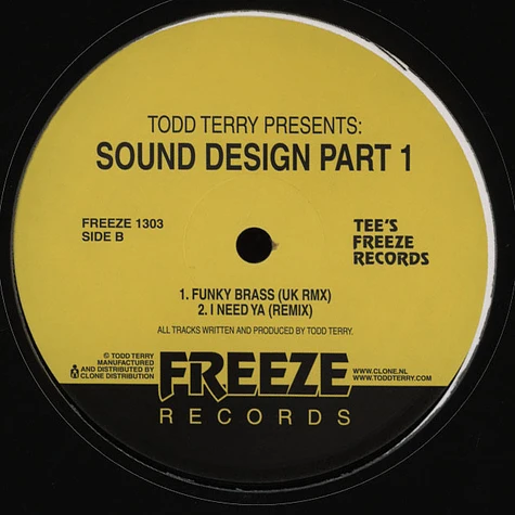 Todd Terry - Todd Terry Presents: Sound Design Part 1
